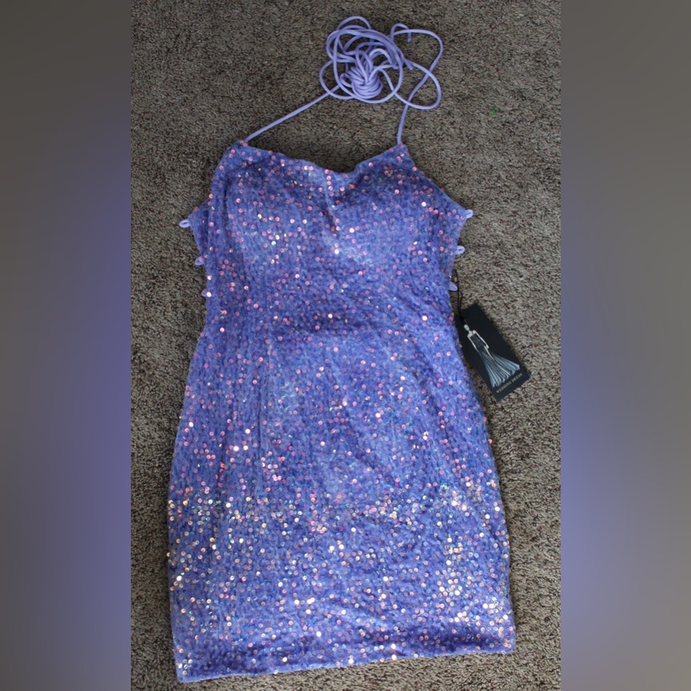 Maxianever purple homecoming dress